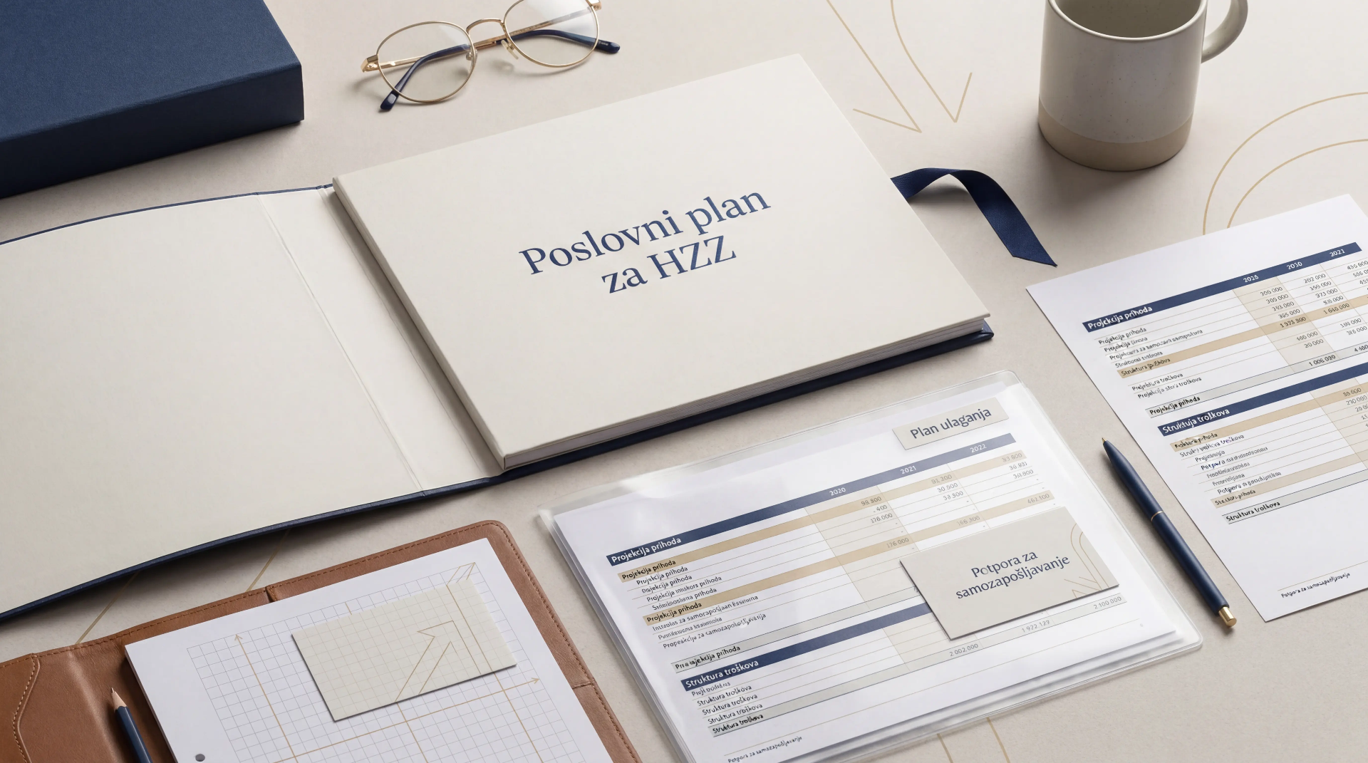 Business plan for HZZ self-employment support and supporting documentation
