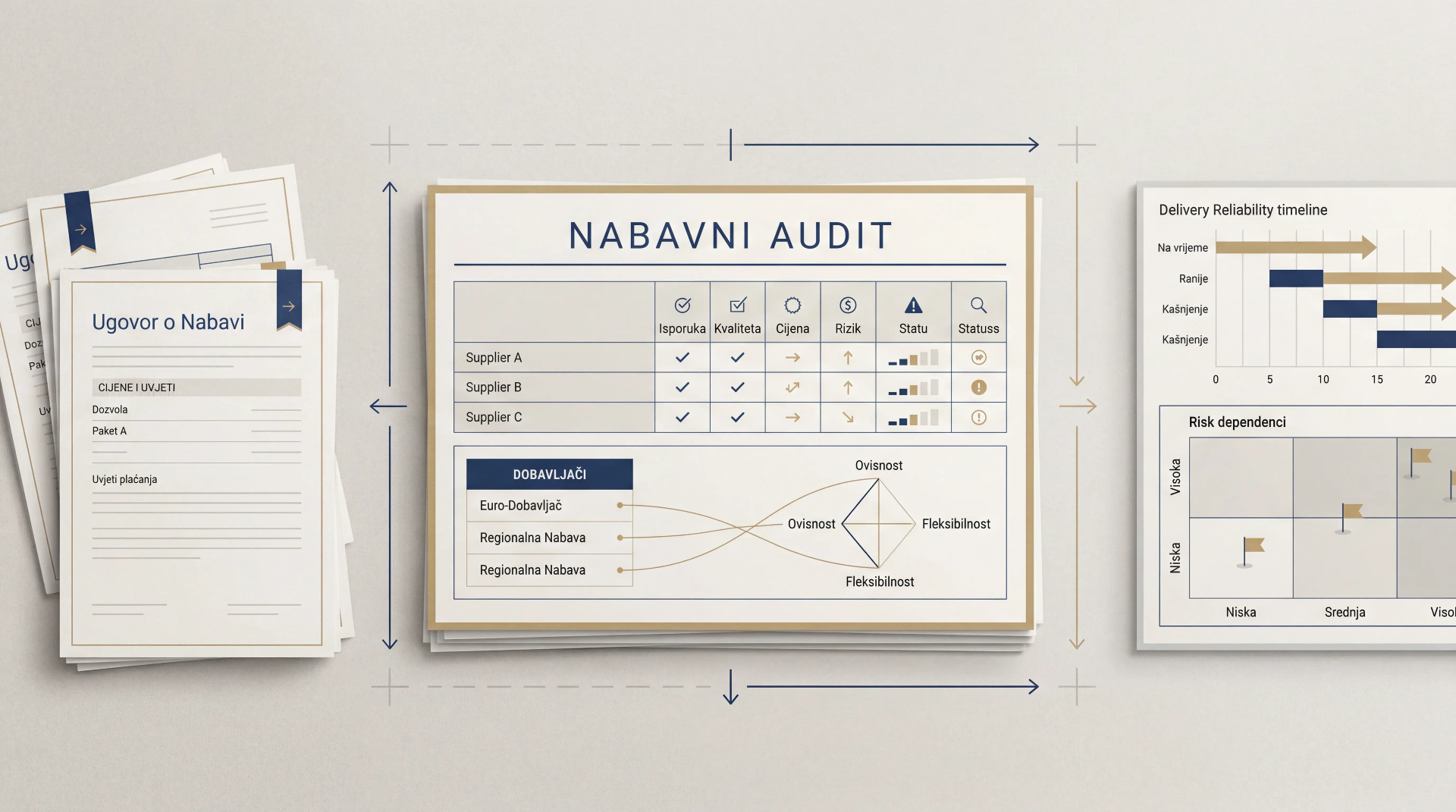 Procurement audit of suppliers, prices, risks and processes